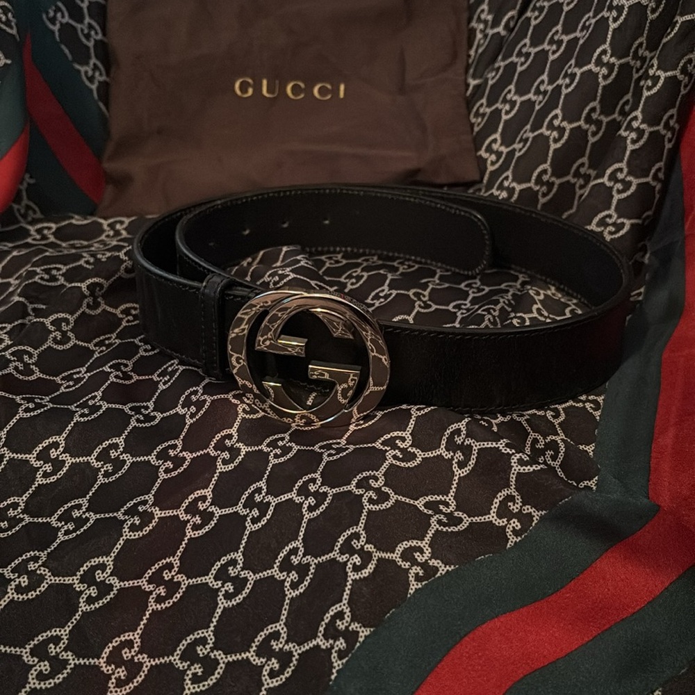 Gucci Black Leather Belt - Picture 4 of 12